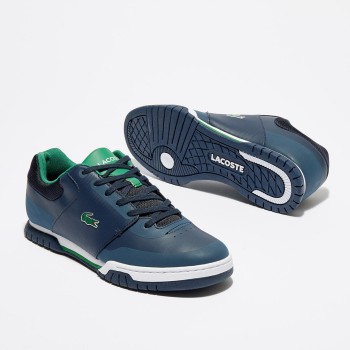 Lacoste - Baskets Indiana Evo 317 1 bleu marine/vert - 04 -2476997