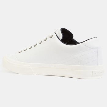 Tommy Hilfiger - Baskets en Cuir Vulc Street low blanches - 04 -4984648