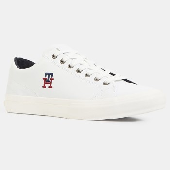 Tommy Hilfiger - Baskets en Cuir Vulc Street low blanches - 04 -4984648