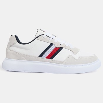 Tommy Hilfiger - Baskets en Cuir Lightweight beige/blanc - 04 -4984594