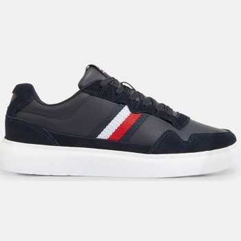 Tommy Hilfiger - Baskets en Cuir Lightweight bleu marine - 04 -4984591