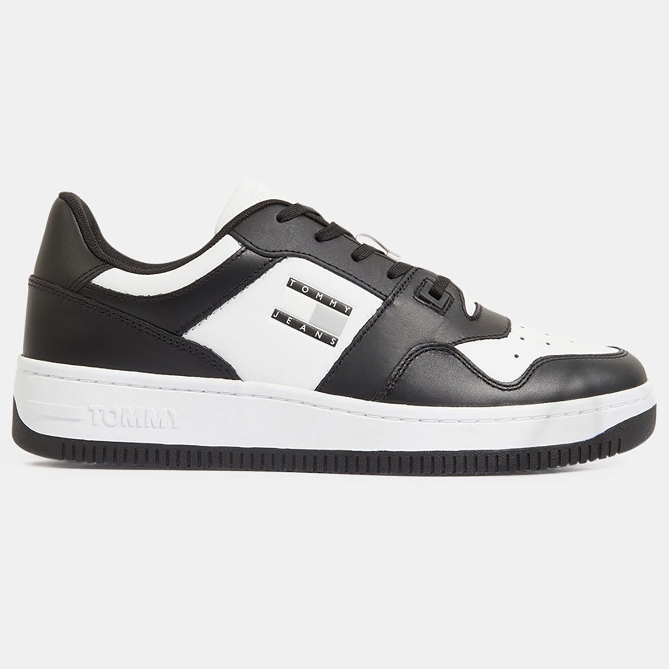 Tommy Jeans - Baskets en Cuir blanc/noir - 04 -4984573