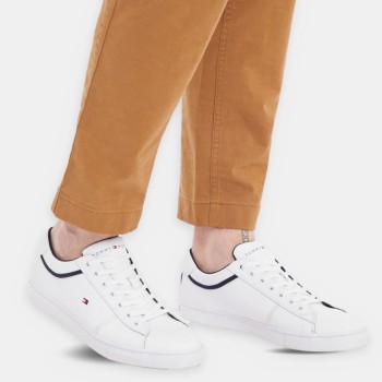 Tommy Hilfiger - Baskets en Cuir Iconic Vulc blanches - 04 -4785724