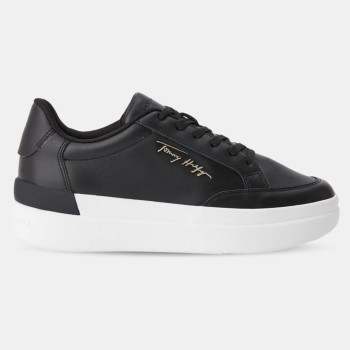 Tommy Hilfiger - Baskets en Cuir Signature noires - 04 -4785019