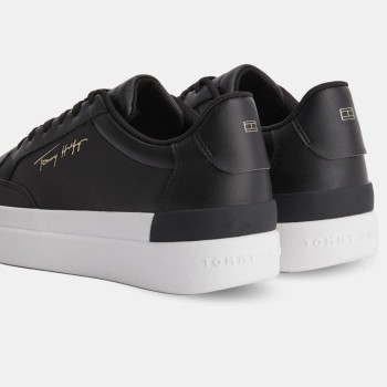 Tommy Hilfiger - Baskets en Cuir Signature noires - 04 -4785019