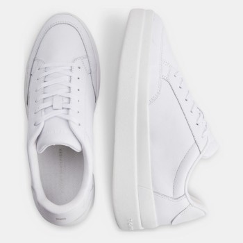 Tommy Hilfiger - Baskets en Cuir Signature blanches - 04 -4785016