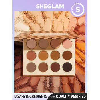 SHEGLAM Palette De Fards À Paupières Smart Cookie 12 Couleurs - Palette De Fards À Paupières Brillants Et Mats -yeux Bruns Chauds Et Smoky-longue Durée Ultra Pigmenté -fard À Paupières Doux, Lisse Et Facile À Mélanger - 2537568