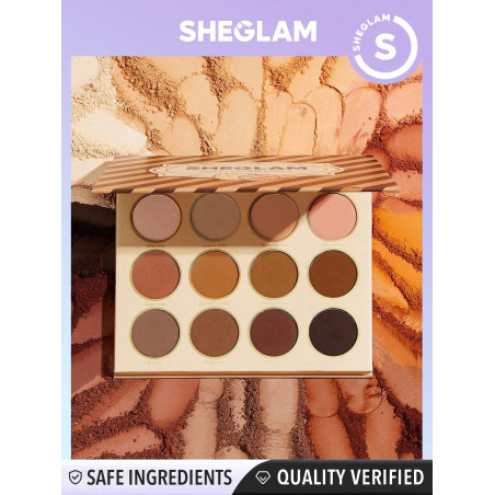 SHEGLAM Palette De Fards À Paupières Smart Cookie 12 Couleurs - Palette De Fards À Paupières Brillants Et Mats -yeux Bruns Chauds Et Smoky-longue Durée Ultra Pigmenté -fard À Paupières Doux, Lisse Et Facile À Mélanger - 2537568