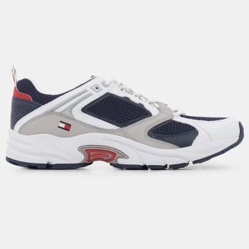 Tommy Hilfiger - Baskets en Cuir archive runner bleu marine - 04 -4100135