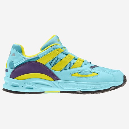 Adidas - Baskets en Cuir & Mesh Lxcon 94 turquoise/jaune/violet - 04 -3651659