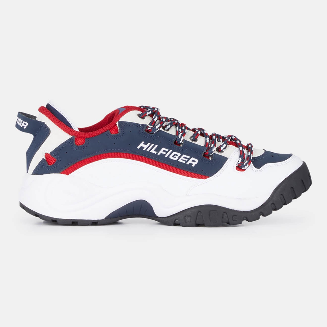 Tommy Hilfiger - Baskets en Cuir Key Look Heritage bleu/blanc/rouge - 04 -3642011