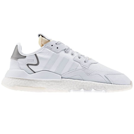 Adidas - Baskets en Cuir & Mesh Nite Jogger blanches - 04 -3480425