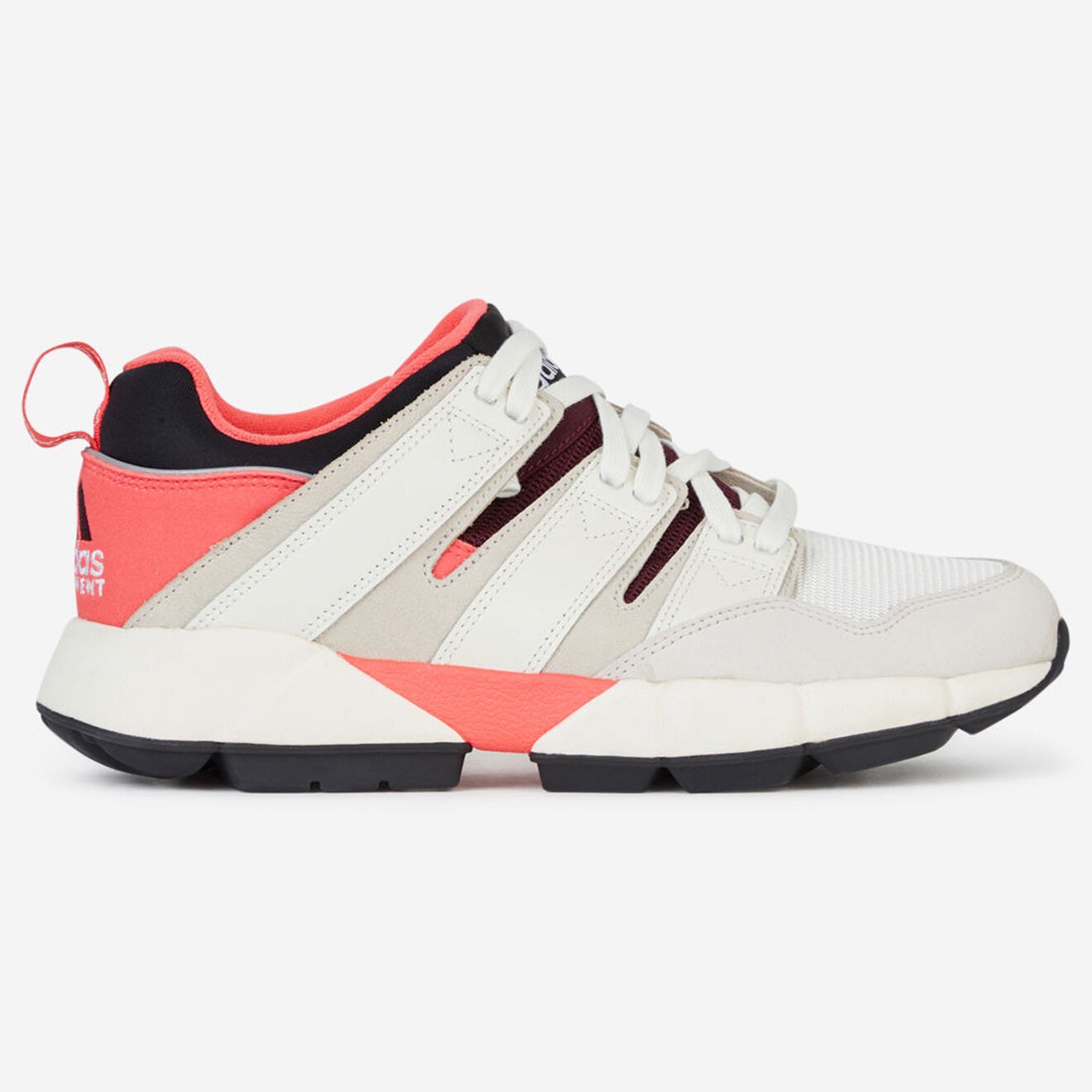 Adidas - Baskets en Cuir & Mesh Eqt Cushion 2.0 beige/rouge - 04 -3214886