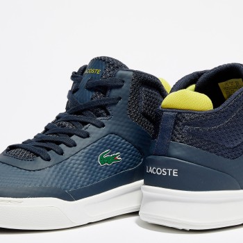 Lacoste - Baskets Explorateur Spt Mid 317 5 bleu marine/jaune - 04 -2477012