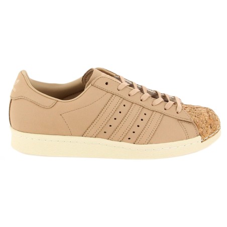 Adidas - Baskets en Cuir & Liège Superstar 80S Cork beiges - 04 -2327759