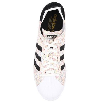 Adidas - Baskets en Toile Superstar 80S Pk blanc/multicolore - 04 -2328419