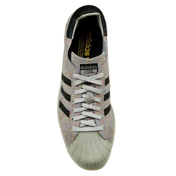 Adidas - Baskets en Toile Superstar 80S Pk gris/multicolore - 04 -2328413