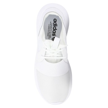 Adidas - Baskets en Cuir & Toile Tubular Defiant W blanches - 04 -2328407