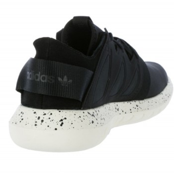 Adidas - Baskets en Velours de Cuir & Mesh Tubular Viral noir/blanc - 04 -3774080