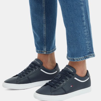 Tommy Hilfiger - Baskets en Cuir Ionic Vulc bleu marine - 04 -4785829