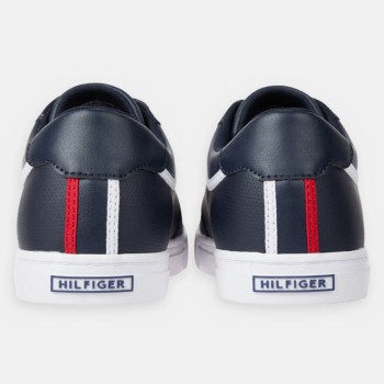 Tommy Hilfiger - Baskets en Cuir Ionic Vulc bleu marine - 04 -4785829