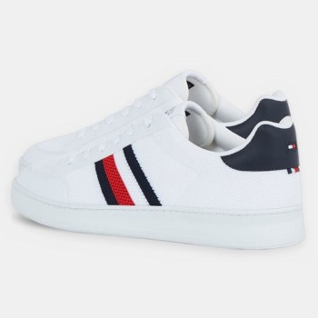 Tommy Hilfiger - Tennis Retro Cupsole Knit blanches - 04 -4785811