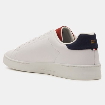 Tommy Hilfiger - Baskets en Cuir Retro Court Clean blanches - 04 -4785802