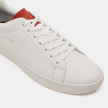 Tommy Hilfiger - Baskets en Cuir Retro Court Clean blanches - 04 -4785802