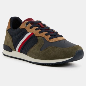 Tommy Hilfiger - Baskets running Iconic kaki - 04 -4785796