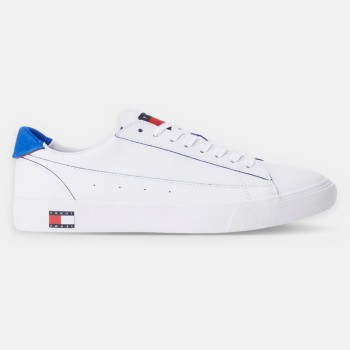 Tommy Hilfiger - Baskets en Cuir Varsity blanches - 04 -4785790