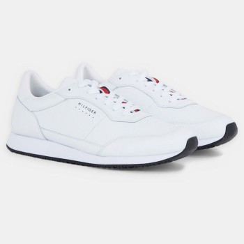 Tommy Hilfiger - Baskets running en Cuir blanches - 04 -4785787