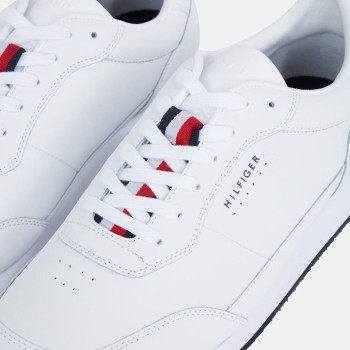 Tommy Hilfiger - Baskets running en Cuir blanches - 04 -4785787