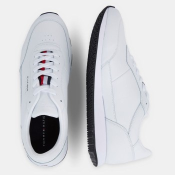 Tommy Hilfiger - Baskets running en Cuir blanches - 04 -4785787