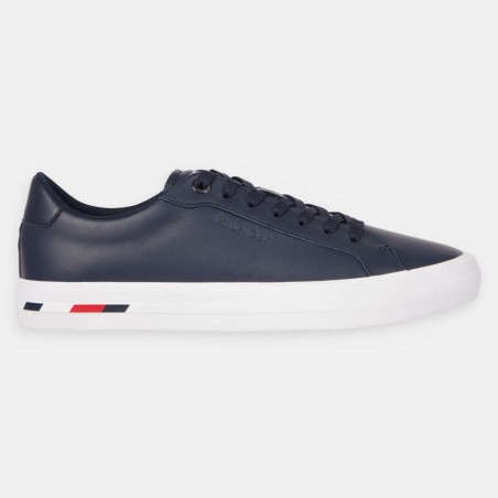 Tommy Hilfiger - Baskets en Cuir Vulc Modern bleu marine - 04 -4785748