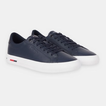 Tommy Hilfiger - Baskets en Cuir Vulc Modern bleu marine - 04 -4785748