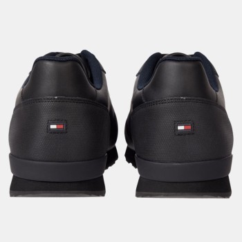 Tommy Hilfiger - Baskets running en Cuir Iconic noires - 04 -4785739