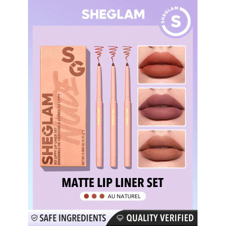 SHEGLAM Set de liner So Lippy- Au Naturel - 13909055