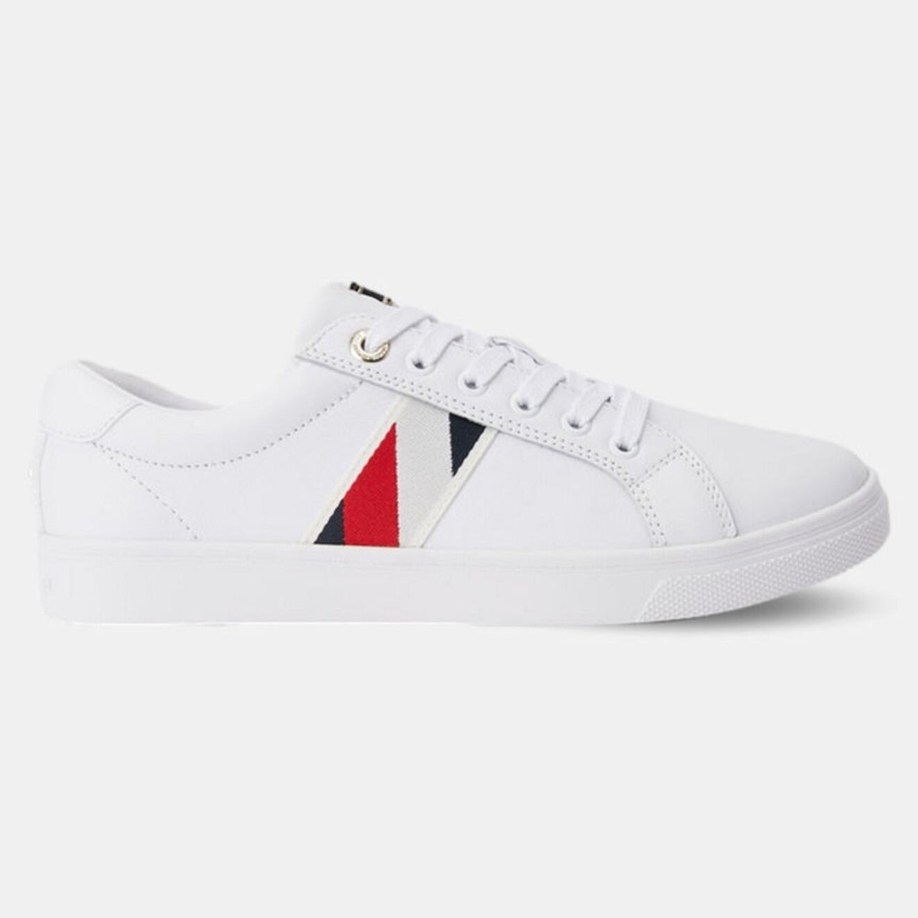 Tommy Hilfiger - Baskets en Cuir Corporate Cupsole blanches - 04 -4785172