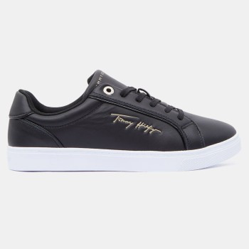 Tommy Hilfiger - Baskets en Cuir Signature Piping noires - 04 -4785154