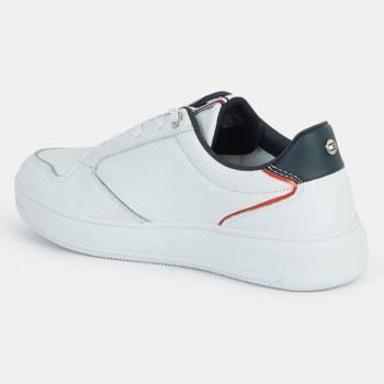 Tommy Hilfiger - Baskets en Cuir J3 Elevated Cupsole blanc/marine - 04 -4543202