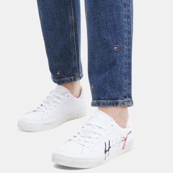 Tommy Hilfiger - Baskets en Cuir J3 Rwb Signature blanches - 04 -4543199