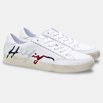 Tommy Hilfiger - Baskets en Cuir J3 Rwb Signature blanches - 04 -4543199