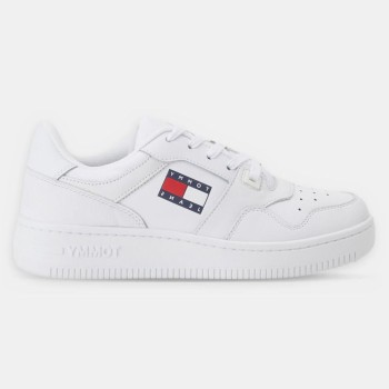 Tommy Jeans - Baskets en Cuir J3 Tj Retro blanches - 04 -4543187