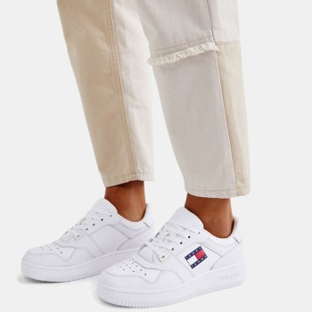 Tommy Jeans - Baskets en Cuir J3 Tj Retro blanches - 04 -4543187