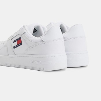 Tommy Jeans - Baskets en Cuir J3 Tj Retro blanches - 04 -4543187