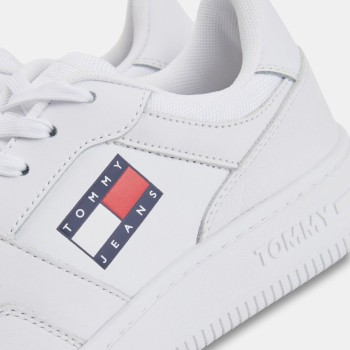 Tommy Jeans - Baskets en Cuir J3 Tj Retro blanches - 04 -4543187