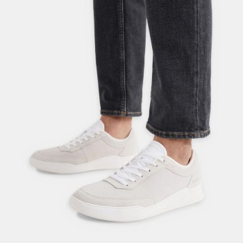 Tommy Hilfiger - Baskets en Velours de Cuir Elevated Cupsole gris clair - 04 -4543010