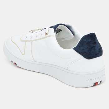 Tommy Hilfiger - Baskets en Cuir Premium Court blanches - 04 -4337048