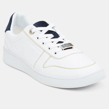 Tommy Hilfiger - Baskets en Cuir Premium Court blanches - 04 -4337048