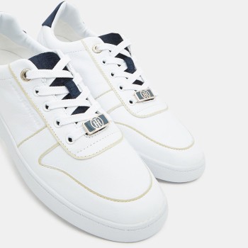 Tommy Hilfiger - Baskets en Cuir Premium Court blanches - 04 -4337048